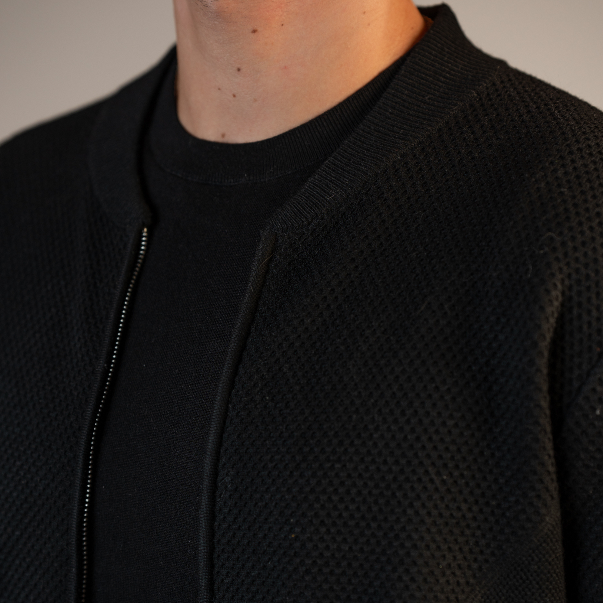 Merino Wool Full Zip Sweater